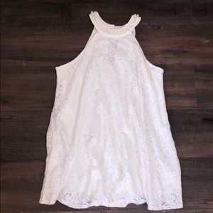 White lace dress!
